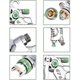 thumbnail image 3 of Professional High Pressure Paint Spray Gun Air Spray Gun Kit Gravity Feed Pneumatic Paint Spray Gun HVLP 600CC 1.4MM/1.7MM/2.0MM 3 Size Nozzles, 3 of 5