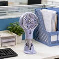 thumbnail image 6 of Handheld Spray Mist Fan, USB Rechargeable, With Desktop Base, For Outdoor Office Campus, Portable Summer Cooling Humidifying Fan, 6 of 6