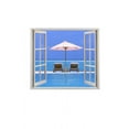 thumbnail image 2 of Open Window with Beach Wall Decal by Wallmonkeys Peel and Stick Graphic (18 in H x 12 in W) WM100137, 2 of 4