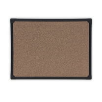 Universal Tech Cork Board, 24 x 18, Cork, Black Frame