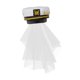 thumbnail image 4 of Gorra de marinero de novia con velo, accesorio de disfraz con bordado de ancla para mujer Estilo B, 4 of 8