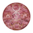thumbnail image 3 of Unique Loom Baracoa Collection Area Rug - Coppelia (5' 5" Round Pink/Ivory), 3 of 7