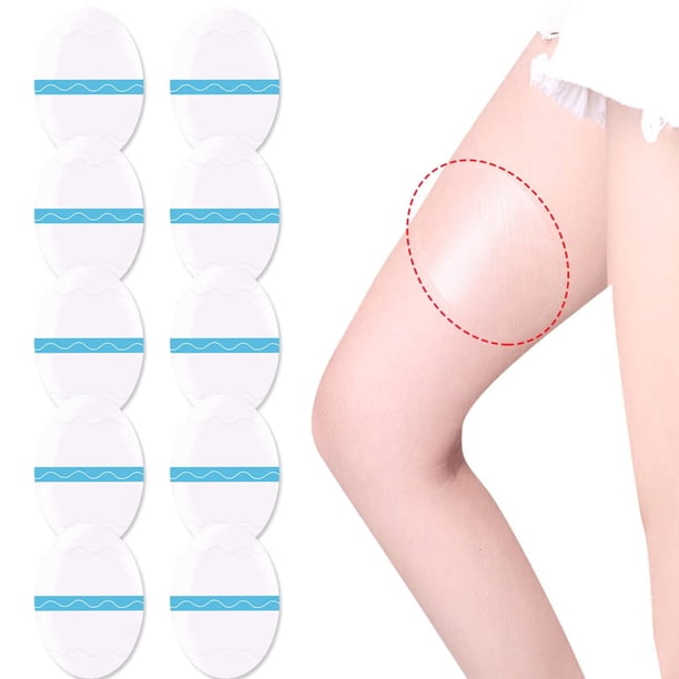 Almohadillas para frotar el muslo, Pasta adhesiva para frotar el muslo interno, Banda para el muslo anti-rozaduras, Muslo interno Invisible Ultrafino Desechable Pasta para frotar el muslo interno 10 TUNC Sencillez