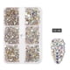 thumbnail image 1 of Uñas postizas, uñas postizas, regalos para mujeres, decoración de uñas en caja, joyas de diamantes de imitación, diamantes de imitación planos, joyas de uñas con luz celestial, diamantes de imitación, 1 of 2