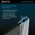 thumbnail image 3 of DreamLine Elegance-LS 32 1/4 - 34 1/4 in. W x 72 in. H Frameless Pivot Shower Door in Brushed Nickel, 3 of 13