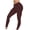 Wine, variant on Staron Women's Yoga Leggings Solid Color Workout Pants Stretchy High Waist Casual Comfy Fitness Tights, Purple M