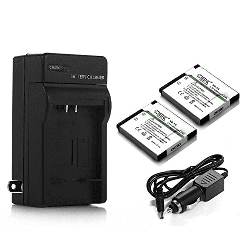 DBK® 2 Pack 3.7V 1050mAh Replacement Battery Canon NB 11L and Charger for Canon NB 11L,Canon PowerShot A2300 IS, A2400 IS, A2500, A2600, A3400 IS, DBK® 2 Pack 3.7V 1050mAh Replacement Battery Canon NB 11L and Charger for Canon NB 11L,Canon PowerShot A2300 IS, A2400 IS, A2500, A2600, A3400 IS,