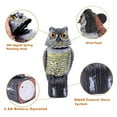 Owl Decoy 360 Rotate Head to Scare Birds Scarecrow Owl Decoy Statue