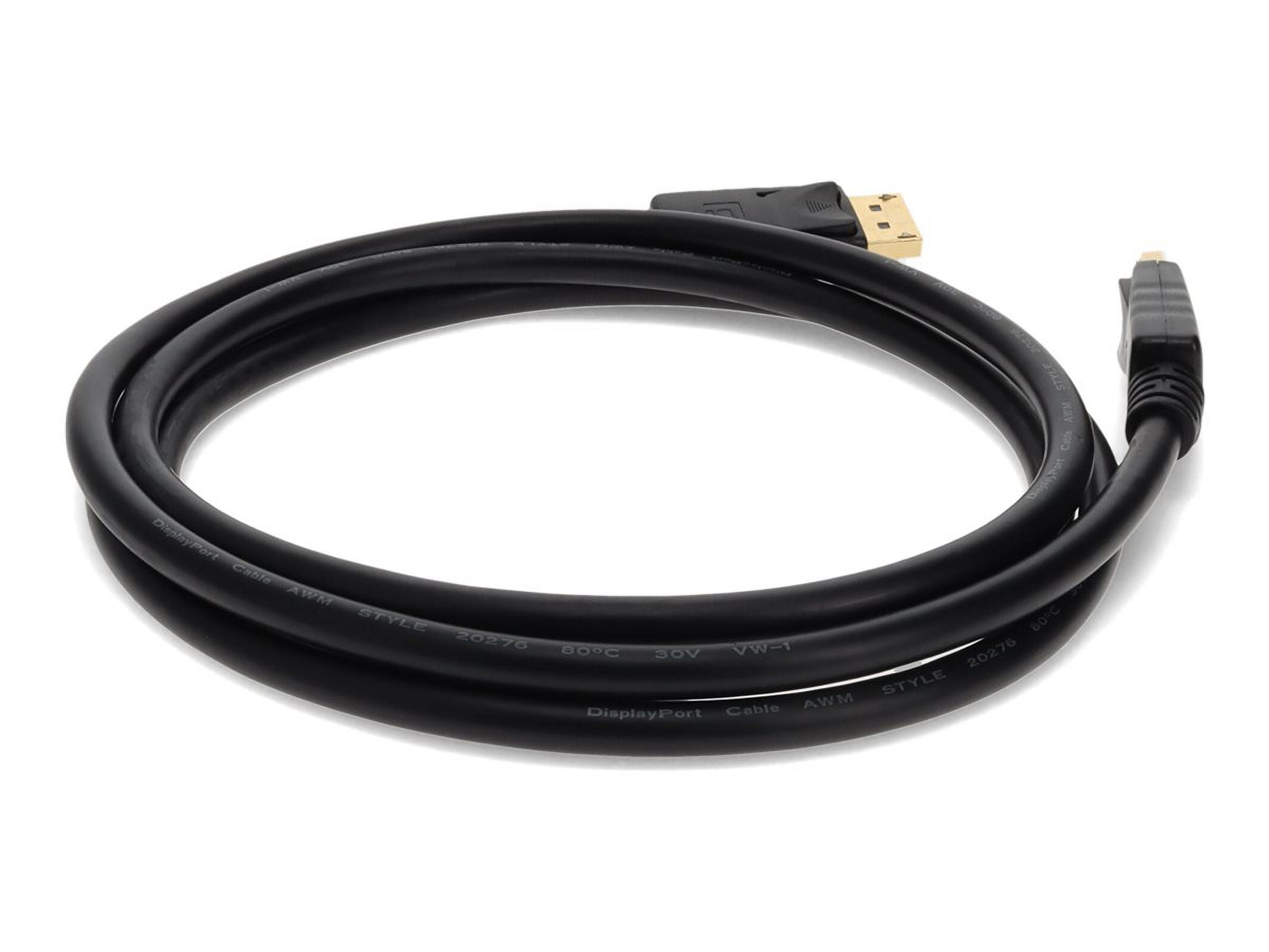 AddOn 2m DisplayPort 1.2 Male to Male Black Cable For Resolution Up to 3840x2160 [4K UHD] (displayport2m)