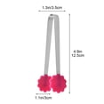 thumbnail image 3 of SouMaox Stainless Steel Mini Tongs, Silicone Tip Serving Clips, Kitchen Utensils for Appetizer Trays Charcuterie Boards Dessert Displays, 3 of 9