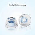 thumbnail image 2 of 4 Pairs Liquid Silicone Ear Tips Enhances Clarity Noise Isolating Ear Caps Reusable Eartips for Expl, 2 of 5