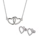 thumbnail image 1 of Juego de Joyería para Mujer Corazón LuckyLy Set de Collar y Aretes Acero Inoxidable Baño Oro Rosa 14k Modelo Elsie Unitalla, 1 of 5