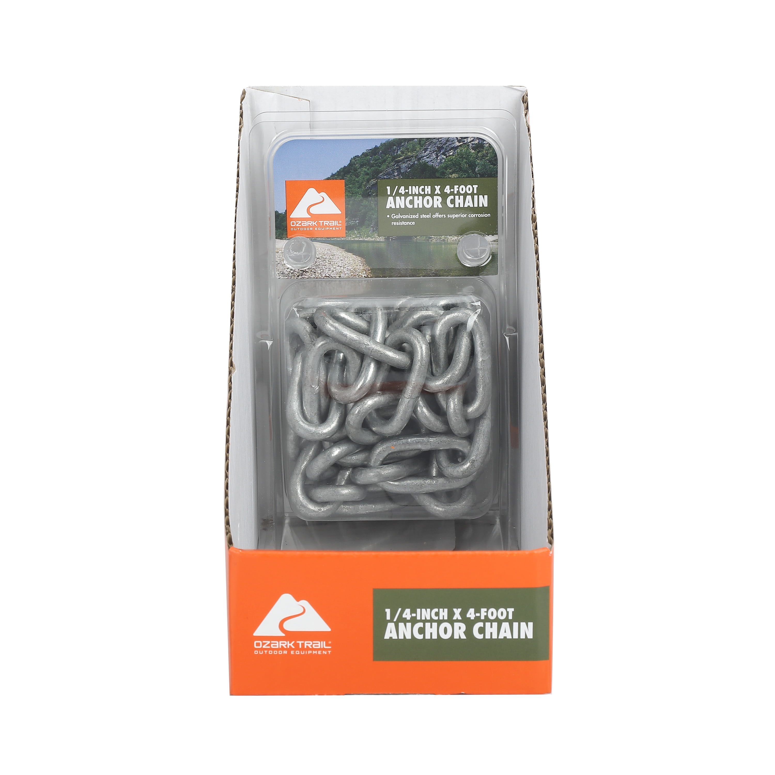 Ozark Trail 4-Foot Marine Anchor Chain, Model BT6203, Galvanized Finish