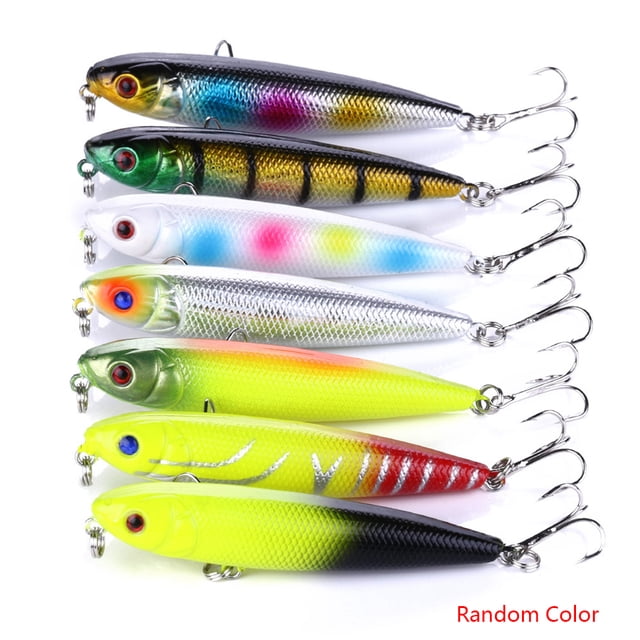 Toystoory Anzuelos con ojos 3D, pez de imitación, cebo duro, pesca de lubina, señuelos artificiales, 1 ud. Pescar No.08