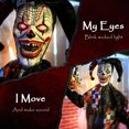 thumbnail image 4 of Outsunny Clown Animé d'Halloween Taille Réelle, Décorations d'Halloween Effrayantes, 4 of 10