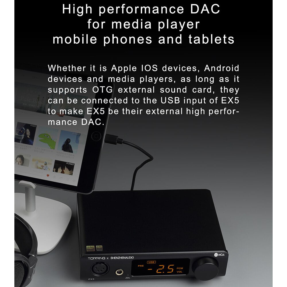 をサポート】 TOPPING EX5 MQA デュアルES9038Q2M DAC Bluetooth 5.0 LDAC DSD512  PCM768kHz ハイレゾオーディオ HIFI デコーダー ヘッドフォンアンプ (シルバー)：おかじまショップ これが 