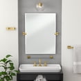 thumbnail image 3 of Gatco 1284B Glam All Modern Décor 6.5" Double Robe Hook, Brushed Brass, 3 of 4