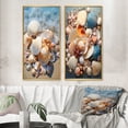 thumbnail image 1 of Designart "Beach Photo Seashell Euphony II" Coastal Animal Framed Wall Art Set Of 2 - Beige Beach Gallery Wall Frame Set For Home Decor, 1 of 6