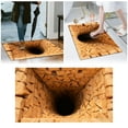 thumbnail image 2 of TIELUTT Front Door Mat Outside Entrance Brick Bottomless Hole Area Rug for Living Room 3D Trap Optical Visual Rugs Preppy Throw Blanket Rug Furry Belle Throw Blanket Fuzzy Blankets for Women Mens Blan, 2 of 6