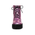 thumbnail image 2 of Unique Bargains Bottines de Combat à Lacets à Plateforme à Bout Rond pour Femmes, 2 of 8