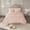 Blush, variant on Tufted Cotton Chenille Medallion Fringe Coverlet Mini Set Blush Full/Queen