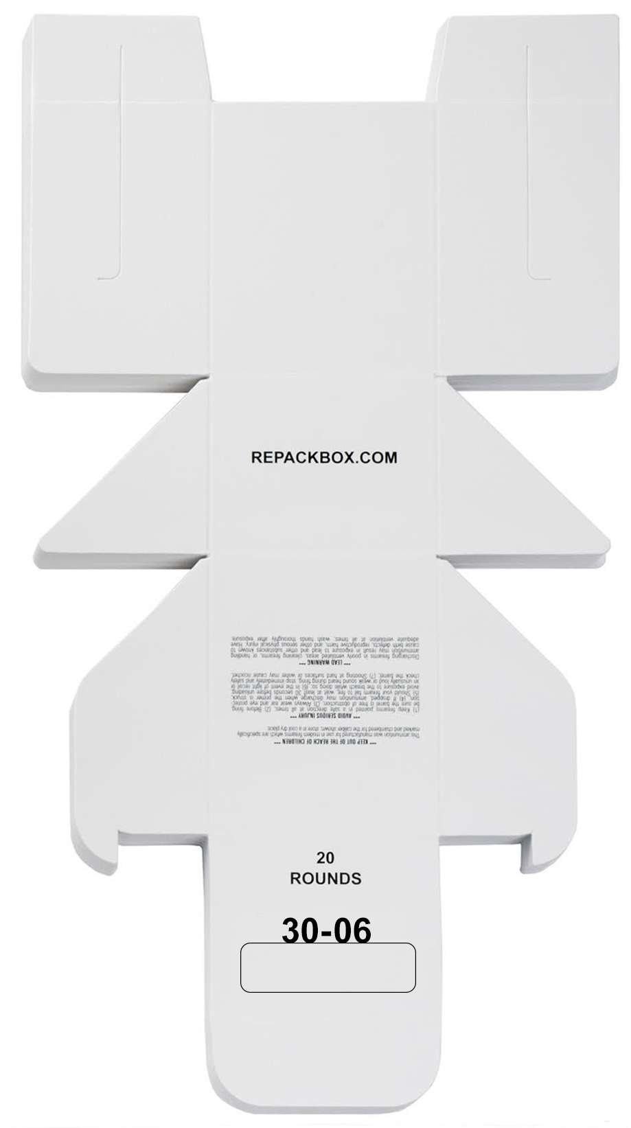 REPACKBOX® 3 SAMPLE BOXES Military Cardboard 3006 SPRINGFIELD Ammo