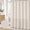 Beige/Cream-60"W x 72"L (Pack of 1), variant on Extra Long Linen Ruffle Farmhouse Shower Curtain 72x90 Beige/cream