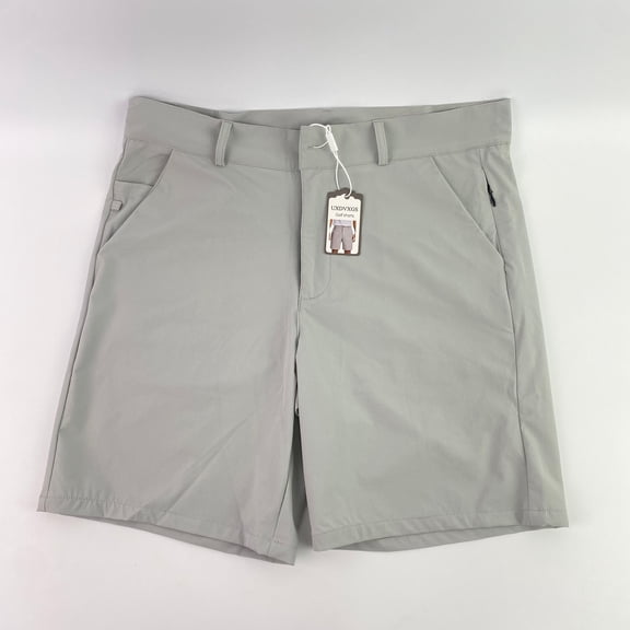 UXDVXGS Golf shorts,Men's All Day Comfy Golf Shorts - 7" Stretch Lightweight Flat Front for Casual Work with Pockets - S