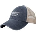 thumbnail image 1 of My Name Isn't Tom But I'm Petty Hat, Adjustable Mesh Caps, Retro Washed Hat, 1 of 7