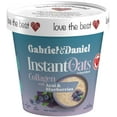 thumbnail image 2 of Gabriel & Daniel Instant Oatmeal with Blueberries, Acai and Collagen - Organic, Non-GMO, Gluten-Free Oats - High Fiber & Protein for a Nourishing & Quick Breakfast (Pack of 6) RRF12, 2 of 3
