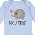 thumbnail image 4 of Inktastic Nicu Graduate Baby Elephant Boys or Girls Long Sleeve Baby Bodysuit, 4 of 5