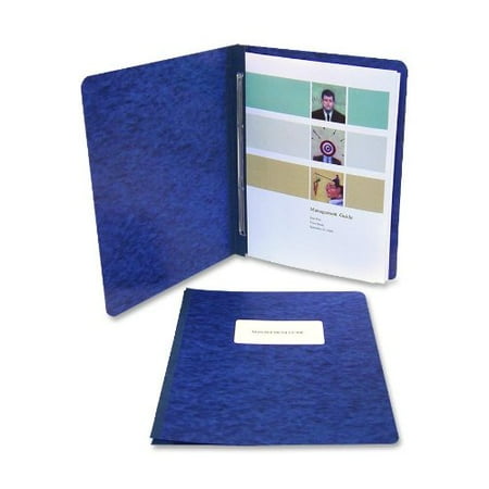 0.25 Inch Acco High Test - ACCO Pressboard Report Cover, Side Bound, Tyvek Reinforced Hinge, 8.5 Inch Centers, 3 Inch Capacity, Letter Size, Dark Blue (A70