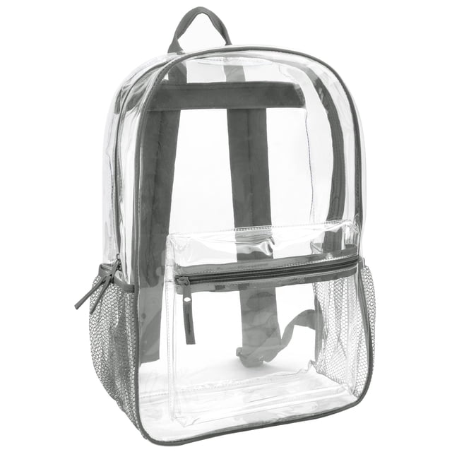 Mochila Trail Maker PVC transparente resistente GRIS transparente