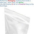 thumbnail image 3 of 200 Bags of 1.5" x 2" 2 Mil Clear Plastic Reclosable Zip Poly Bags with Resealable Lock Seal Zipper by 888 Display USA, 3 of 4