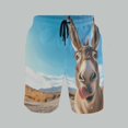 thumbnail image 2 of Mens Athletic Gym Workout Shorts Summer Casual Shorts with Printed Elastic Waistband Shorts, 2 of 4