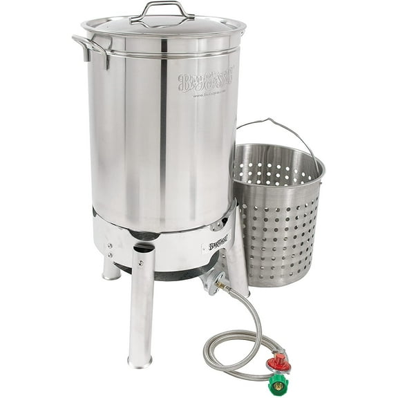 44 quart Stainless Steel Cooker Kit For Steaming Boiling Or Brewing