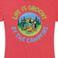 thumbnail image 3 of Pete The Cat - Life Is Groovy By The Campfire - Women's Short Sleeve Graphic T-Shirt, 3 of 6