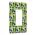 thumbnail image 1 of KuzmarK™ 1 Gang Rocker Wall Plate - Black Smooth Fox Terrier Abstract Dog Modern Art by Denise Every, 1 of 1