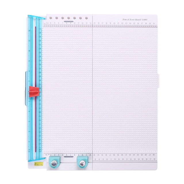 Recortadora de papel y tabla de puntuación, herramienta profesional para scrapbooking, portátil, cortadora de papel para proyectos de manualidades con