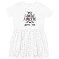 thumbnail image 3 of Inktastic My Great Auntie Loves Me Girls Hearts Girls Toddler Dress, 3 of 5