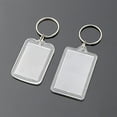 thumbnail image 3 of Destyer Acrylic Blank Keyring Photo Insert Transparent Keychain Portable Picture Key Chain Fashion Clothes Waist Pendant Type 3, 3 of 6