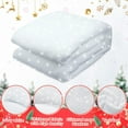 thumbnail image 5 of Christmas Snow Blanket Roll Glittering White Fluffy Fake Snow Decor Snowy Artificial Snow Carpet Decorative for Winter Party Christmas (1 Pack,, 5 of 5