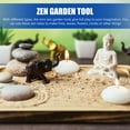 thumbnail image 3 of Sand Rake Table Mini Imagination Miniature Garden Decoration Tray Zen Kit 9 Pcs, 3 of 6