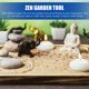 thumbnail image 5 of Juego de 9 mini rastrillos para jardín zen, adornos de granja, herramientas de meditación para jardín zen, 5 of 5