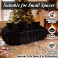 thumbnail image 6 of Lovableguy Floral-shaped Bean Bag Couch for Adults,Soft Faux Fur Loveseat Boneless Floor Sofa with 3 Pillow for Small Space,Bedroom,Apartment,Beige, 6 of 7