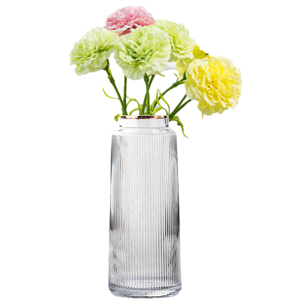 30cm Glass Vase Clear Glass Flower Vase Table Centrepiece Wedding Floral Display 