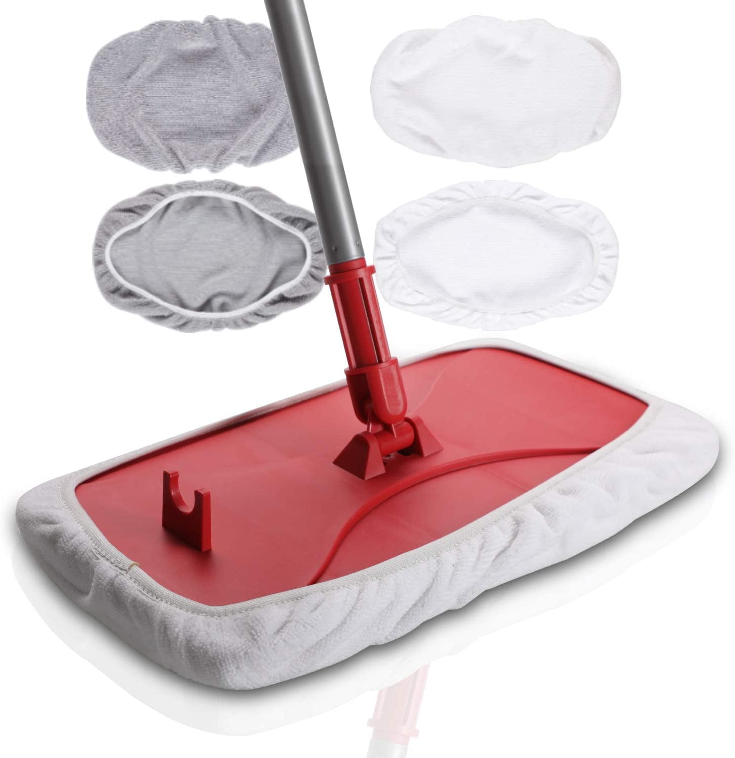 Microfiber Dust Mop Flexible Swivel Soft Machine Washable Mitt Floor Cleaning 