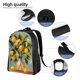thumbnail image 5 of Disketp Retro Warm Lemon Flower Mochila Unisex de Apertura Lateral Completa, Mochila para Laptop para Escuela, Trabajo y Viajes, 5 of 8