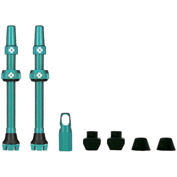 Muc-Off V2 Tubeless Valve Kit - Turquoise, 60mm, Pair