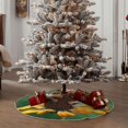thumbnail image 4 of Haiem Tree Frog Sitting On Sunflowes Pattern Christmas Tree Skirt Merry Christmas Party Christmas Tree Decoration,New Year Decorations-48", 4 of 6